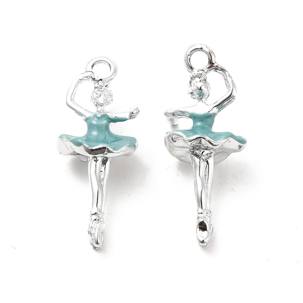 Blue Ballerina Charms