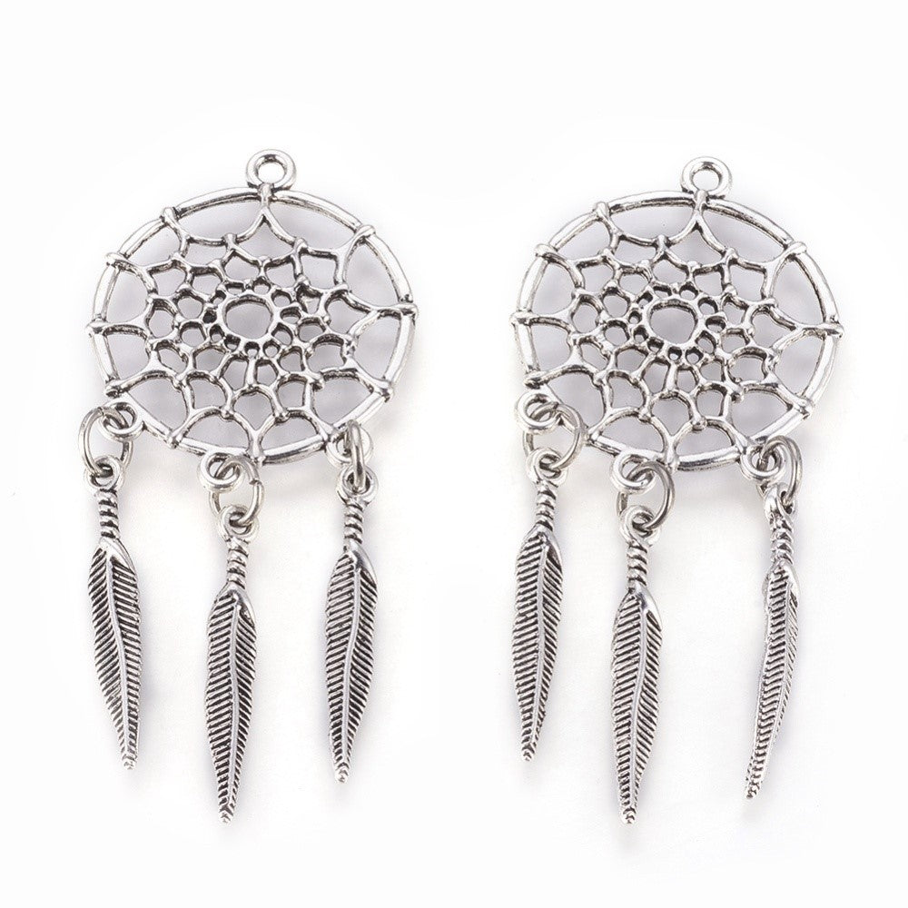 Dreamcatcher Feather Pendant