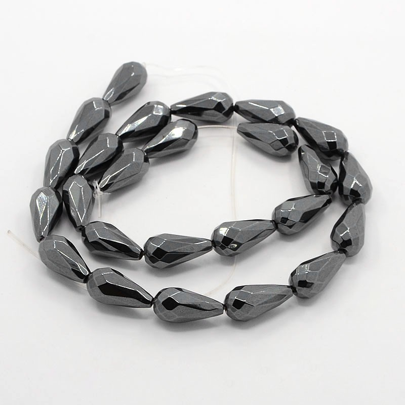 Teardrop Hematite Beads