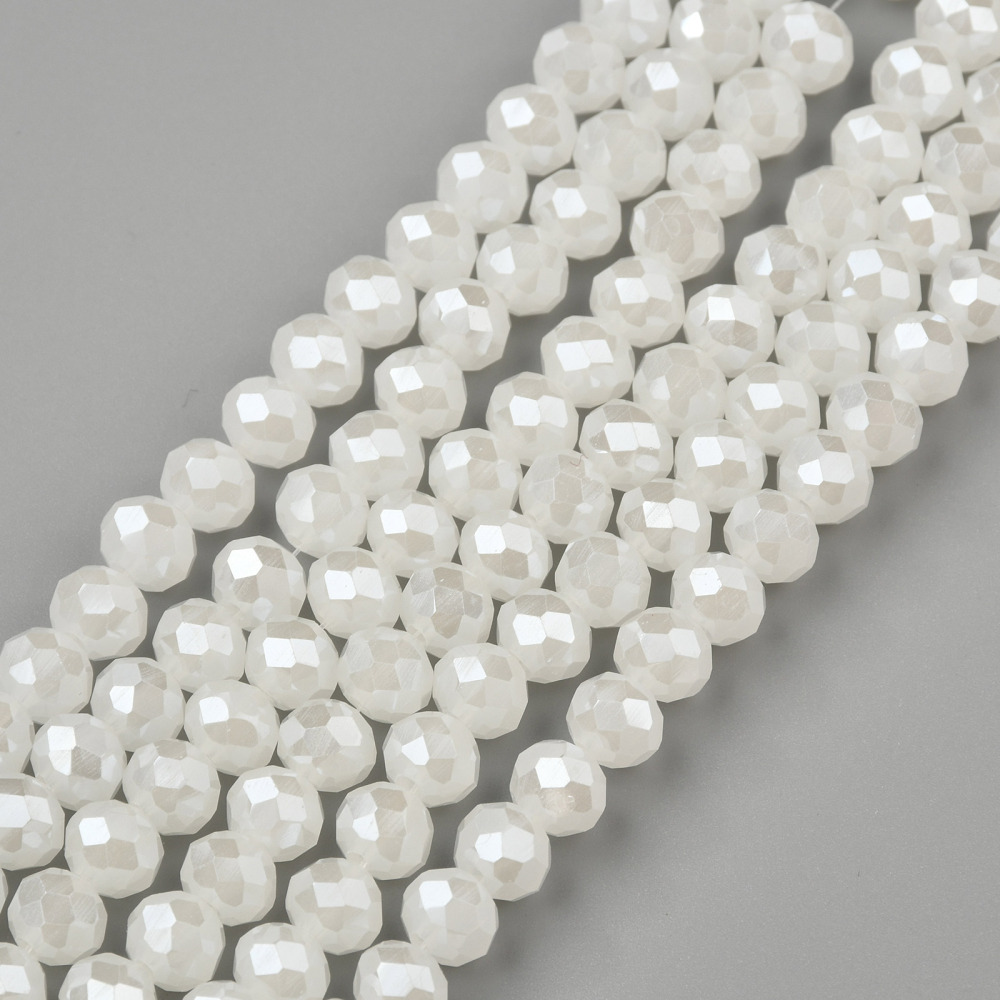 Crystal Glass Pastel Pearlised Beads