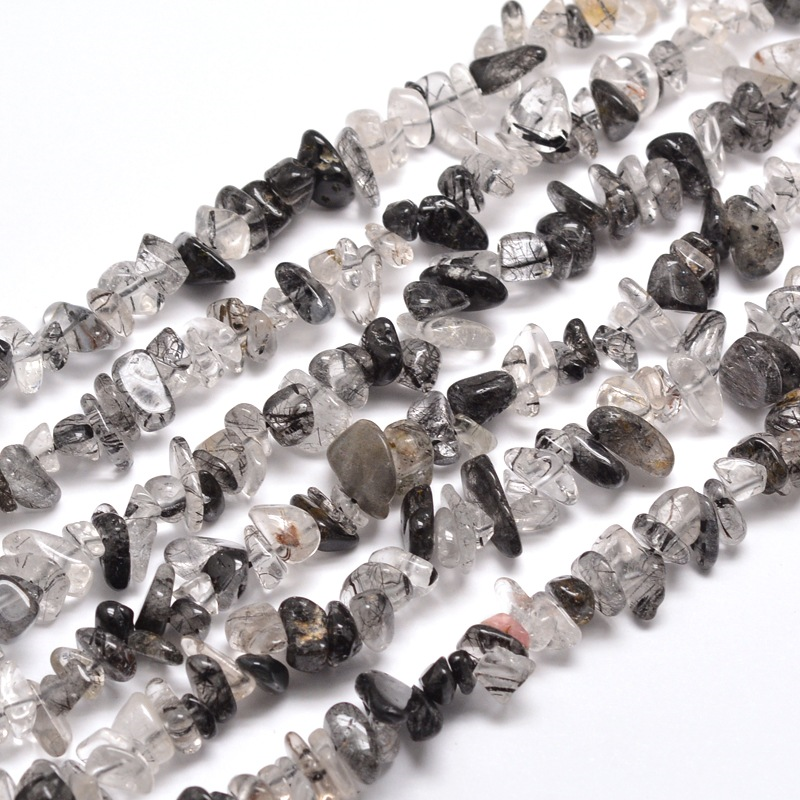 Rutilated Quartz Chip Beads