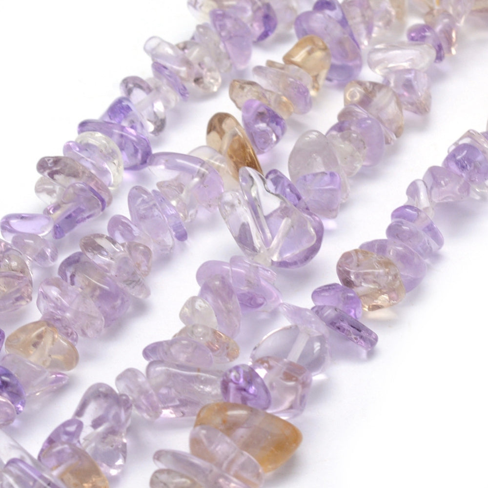 Ametrine Chip Beads