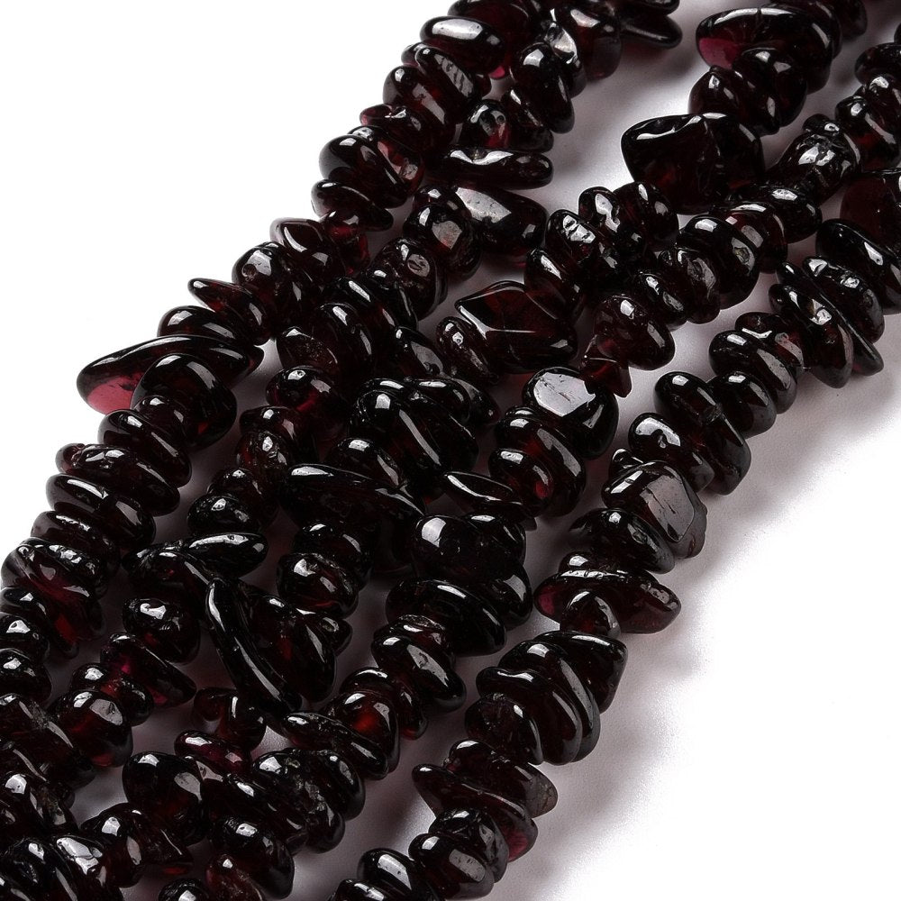 Garnet Chip Beads