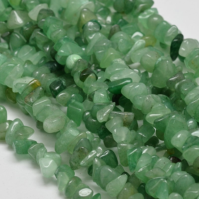 Green Aventurine Chip Beads