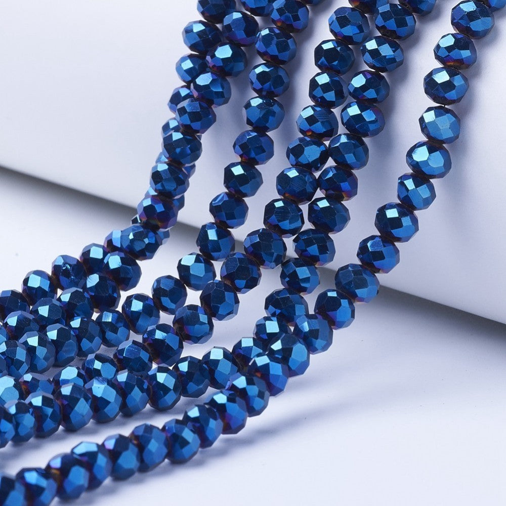 Crystal Glass Metallic Beads