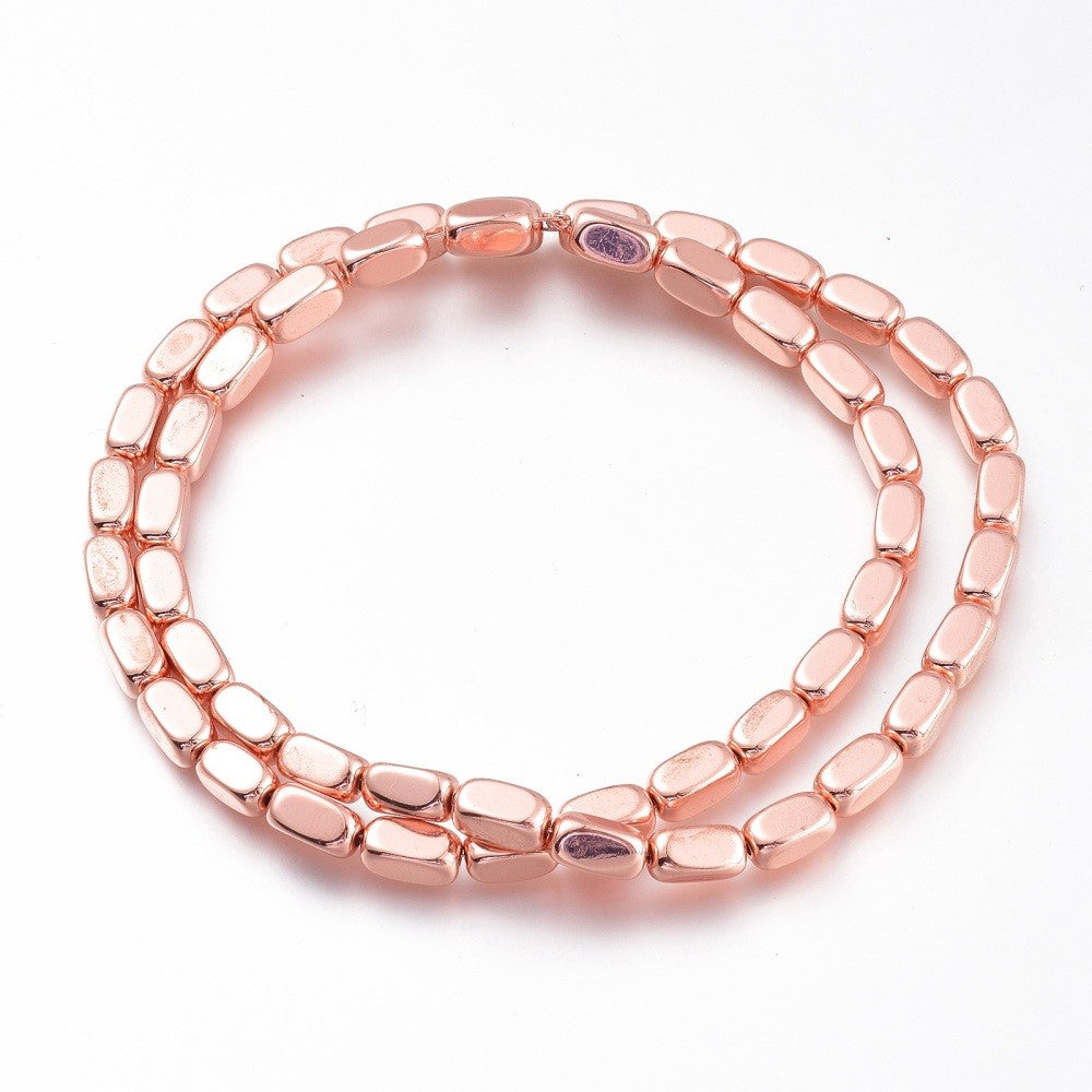 Brick Hematite Beads