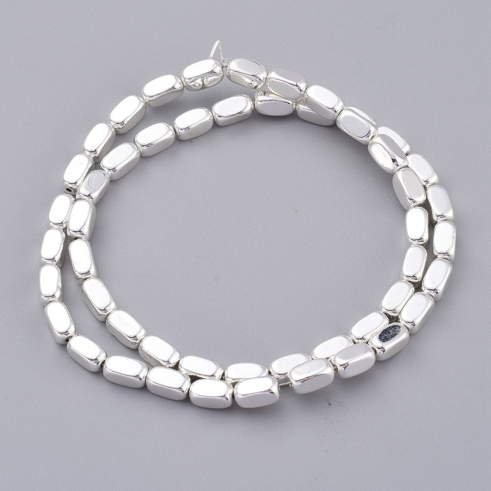 Brick Hematite Beads