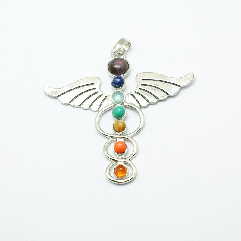 Chakra Angel Pendant