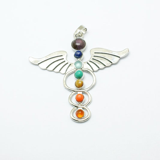 Chakra Angel Pendant