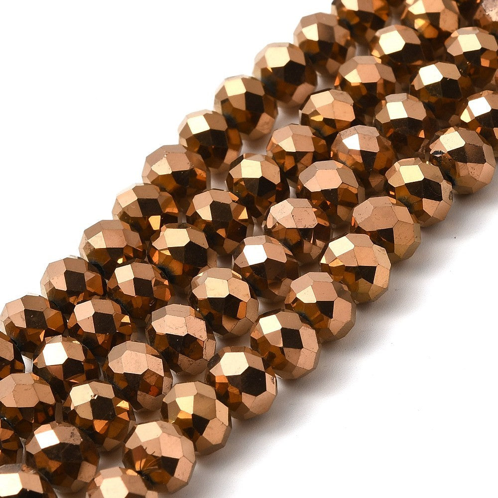 Crystal Glass Metallic Beads