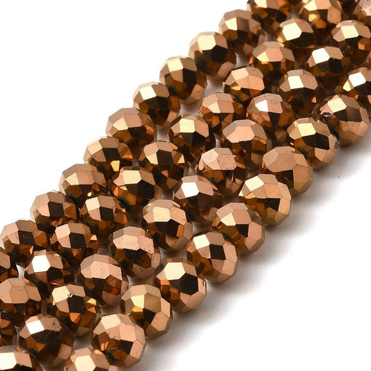 Crystal Glass Metallic Beads