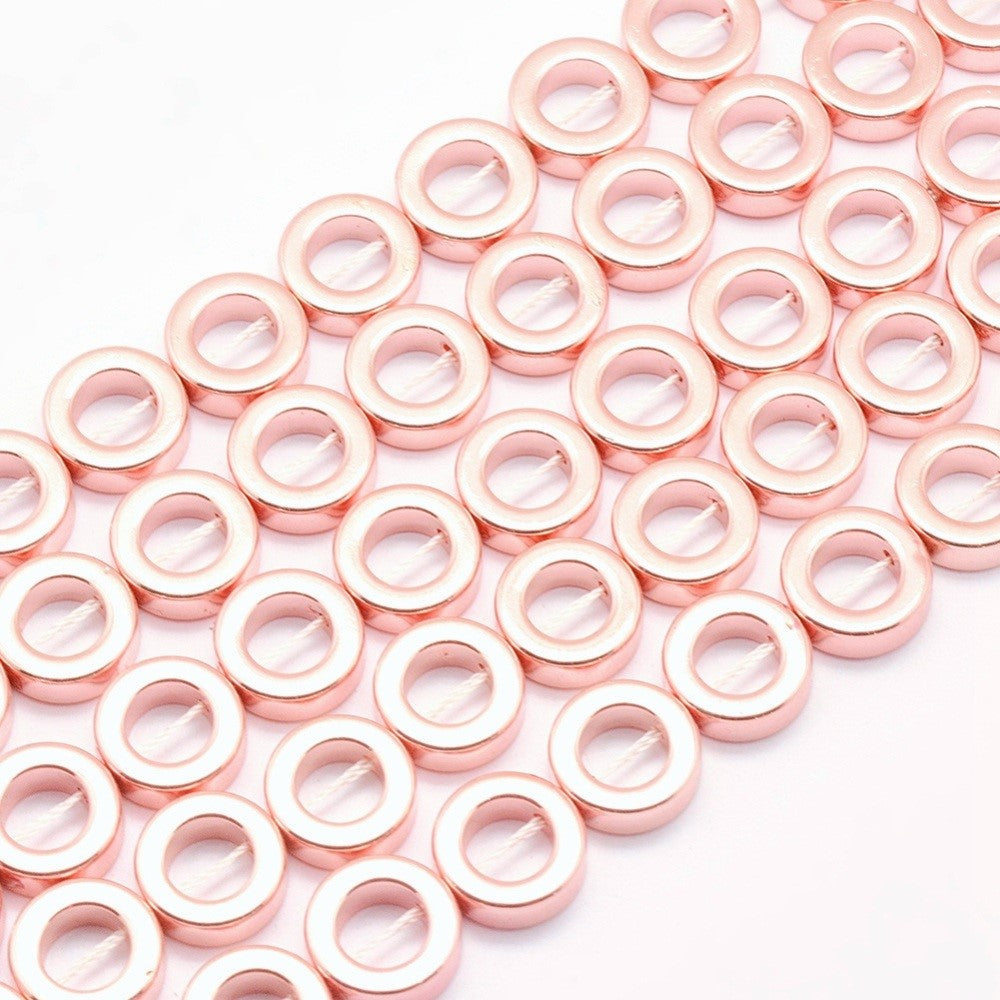 Donut Hematite Beads