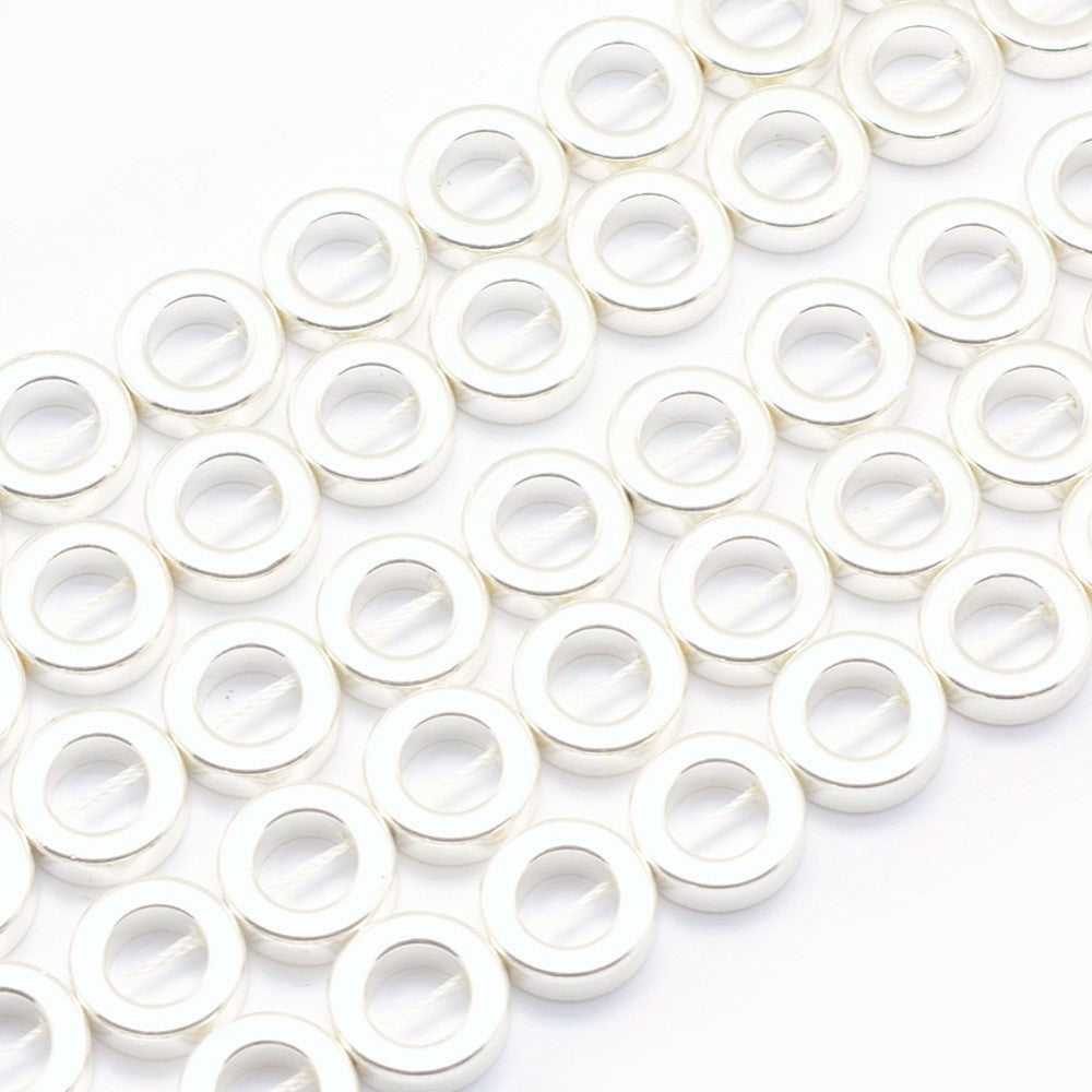 Donut Hematite Beads