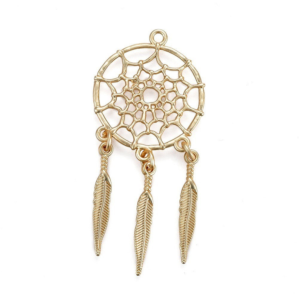 Dreamcatcher Feather Pendant