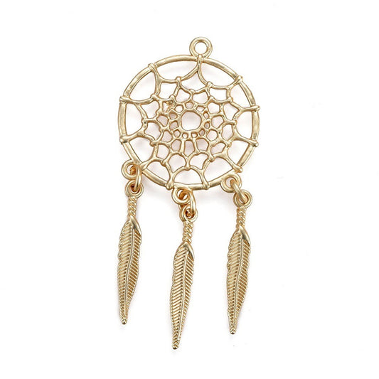 Dreamcatcher Feather Pendant