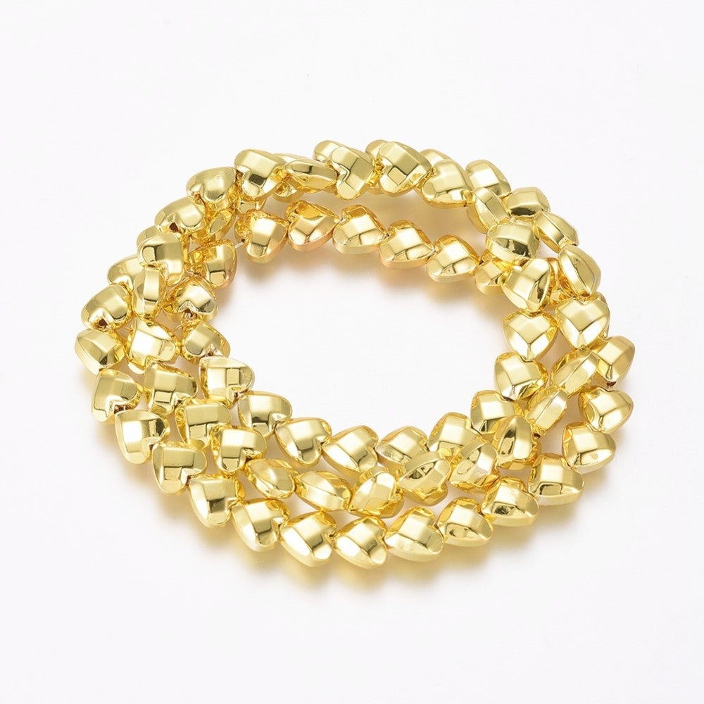 Faceted Heart Beads