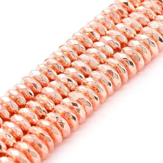 Faceted 8x3mm Hematite Beads
