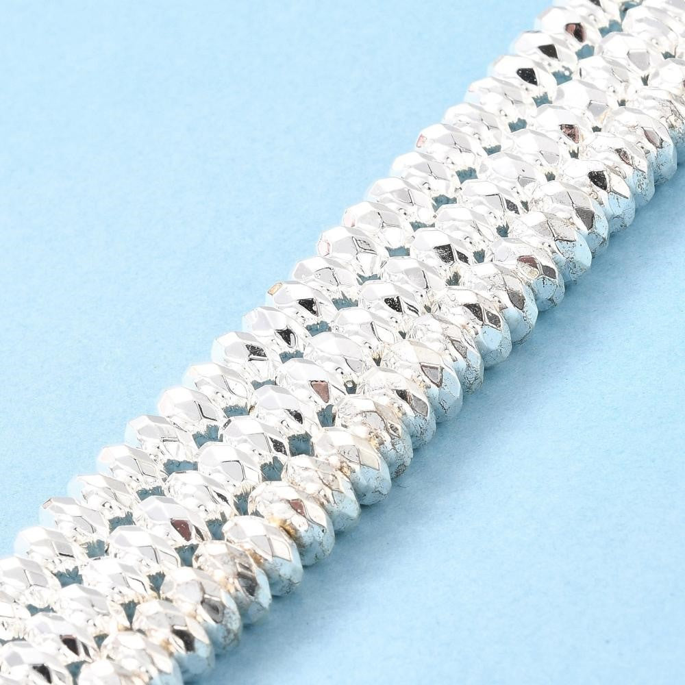 Faceted 8x3mm Hematite Beads