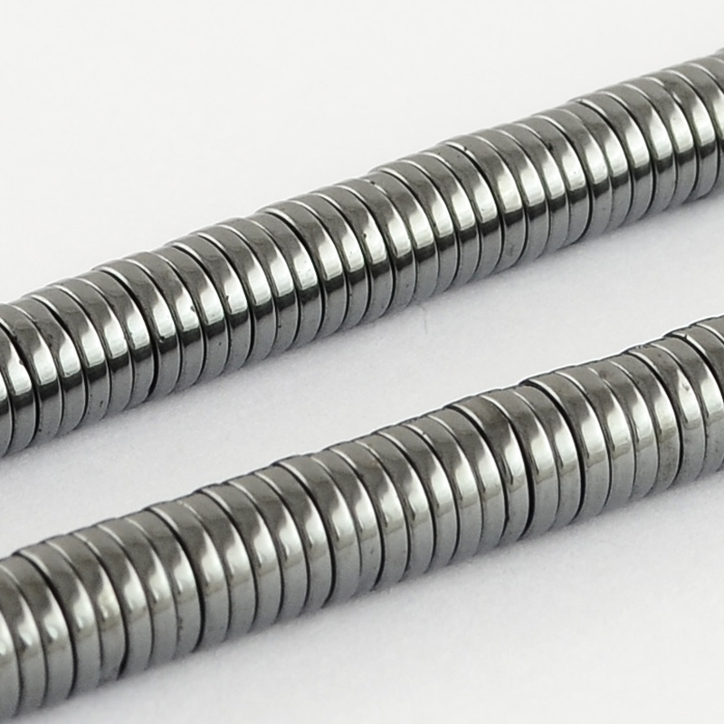 Flat Disc Hematite Beads