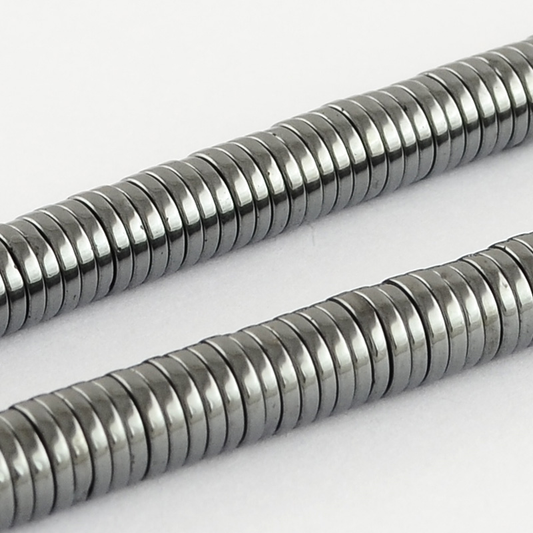 Flat Disc Hematite Beads