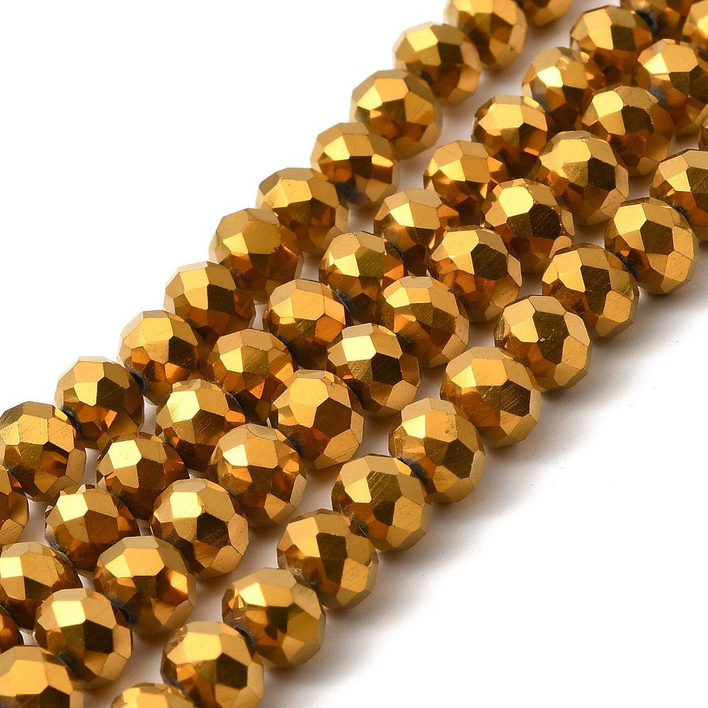 Crystal Glass Metallic Beads