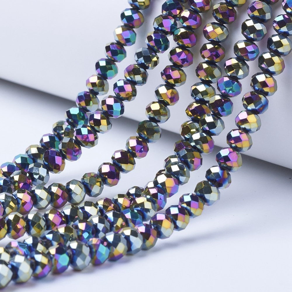 Crystal Glass Metallic Beads