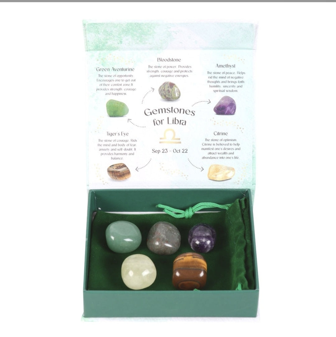 Zodiac Crystal Gemstone Gift Set