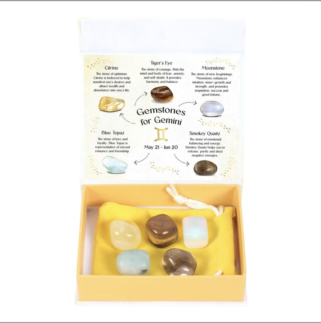 Zodiac Crystal Gemstone Gift Set