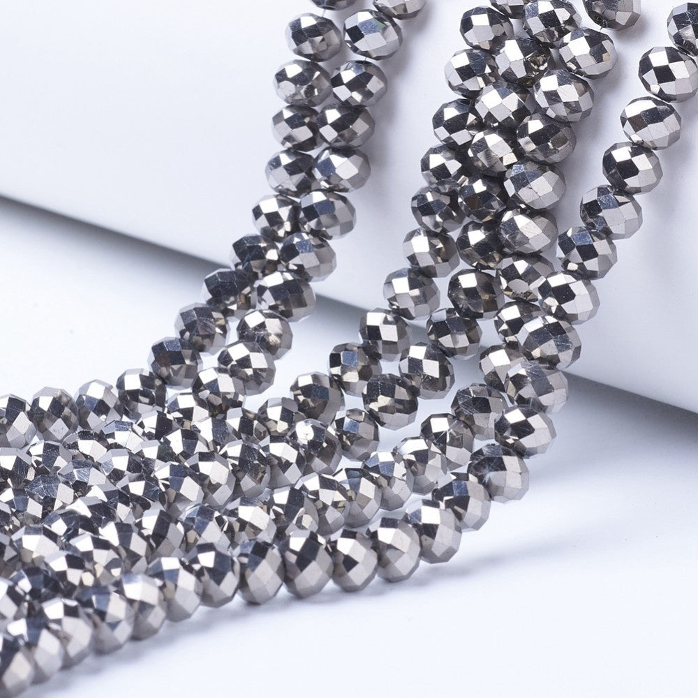 Crystal Glass Metallic Beads