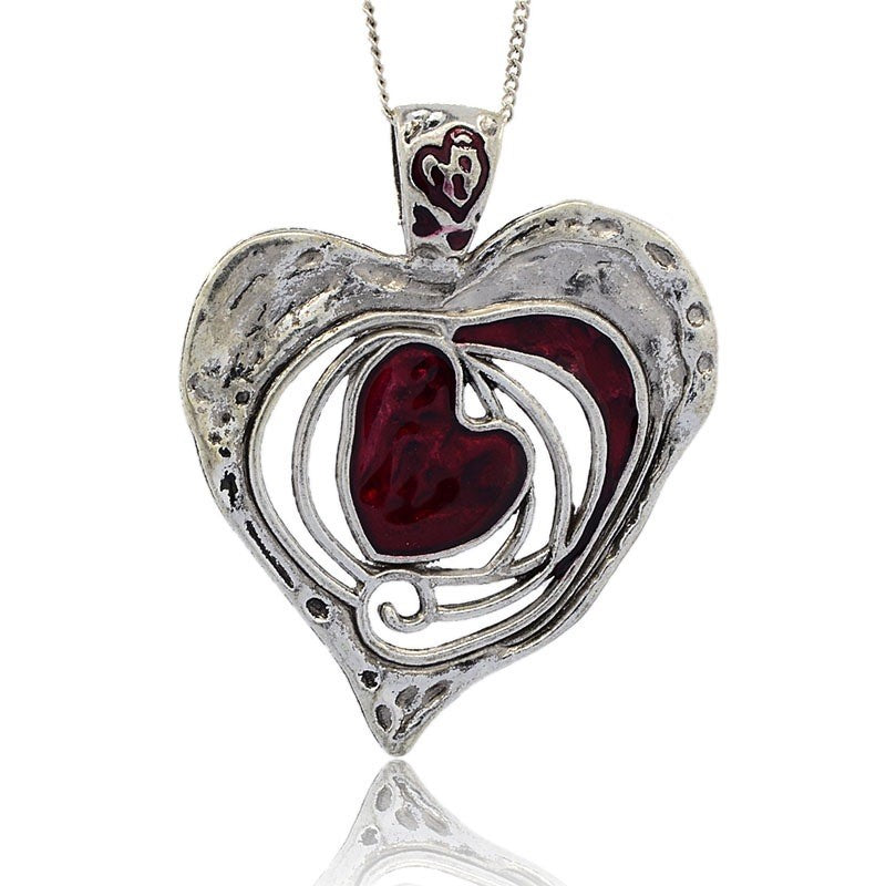 Large Red Heart Pendant