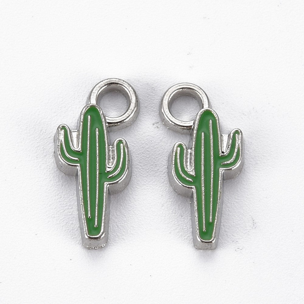 Cactus Enamel Charms