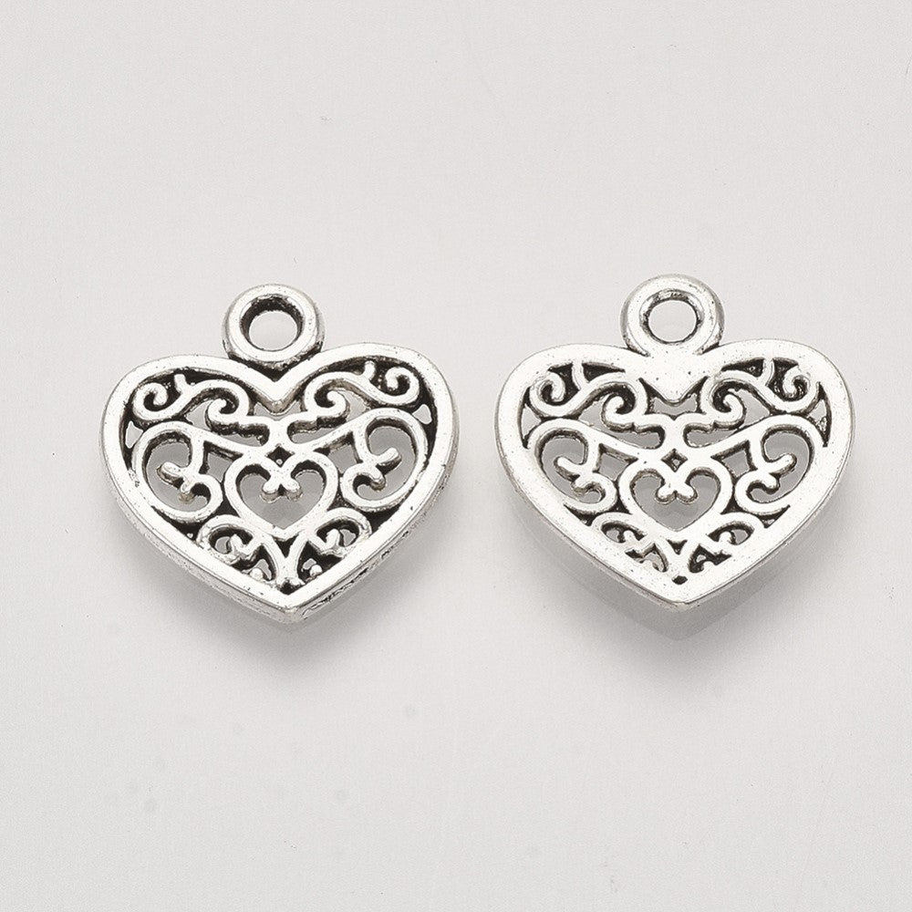 Filigree Heart Charms