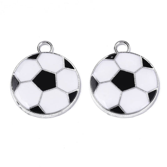 Football Enamel Charms