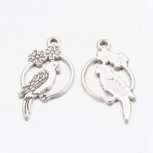 Parrot Silver Charms