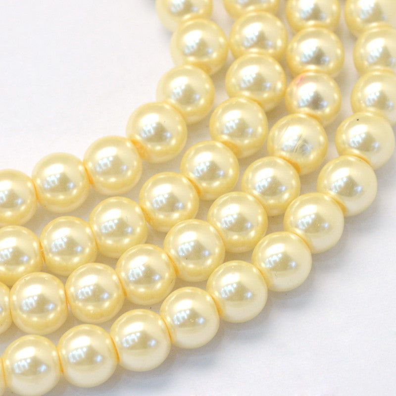 Cream Glass Pearls