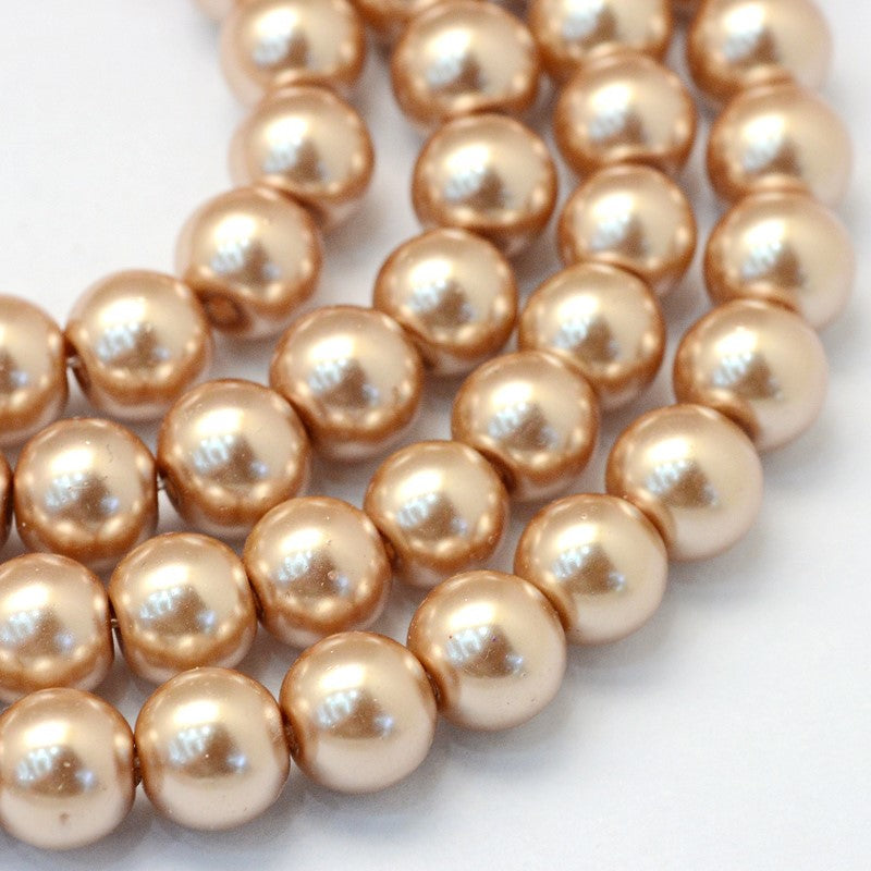 Latte Glass Pearls