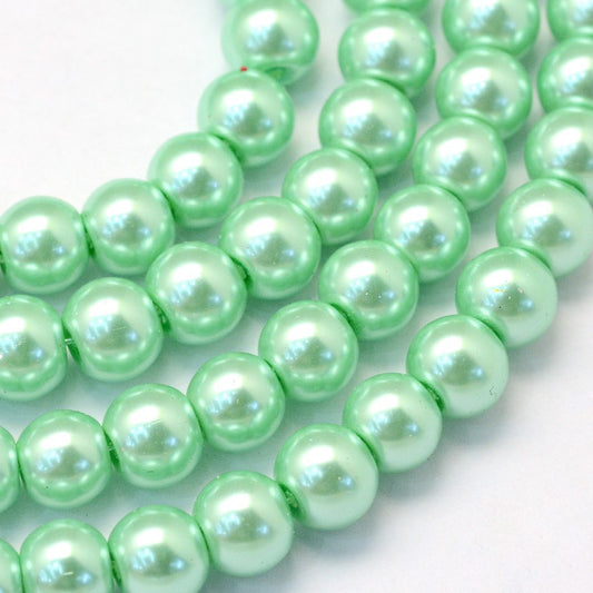 Light Green Glass Pearls