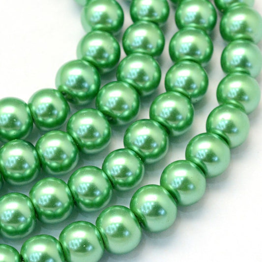 Seafoam Glass Pearls