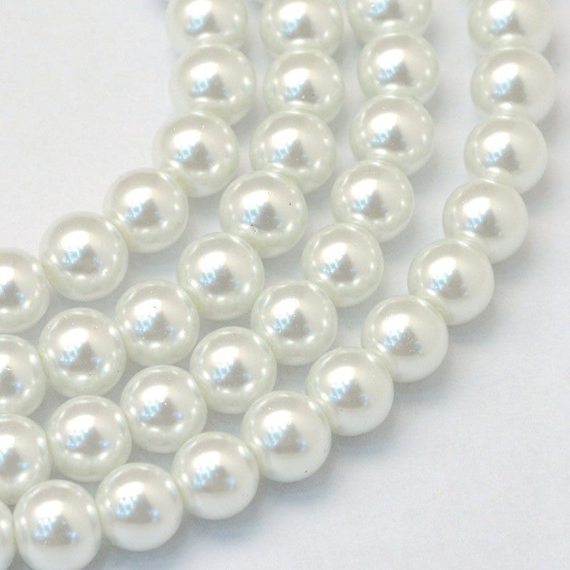 White Glass Pearls