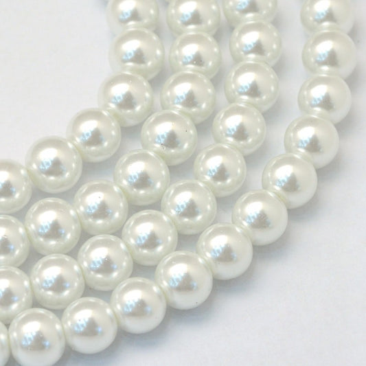 White Glass Pearls