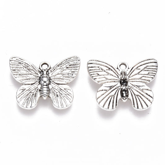 Butterfly Silver Charms