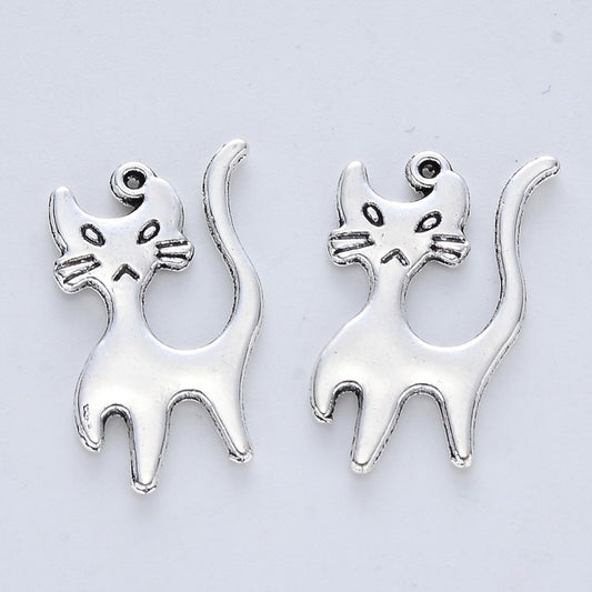 Cat 2 Silver Charms
