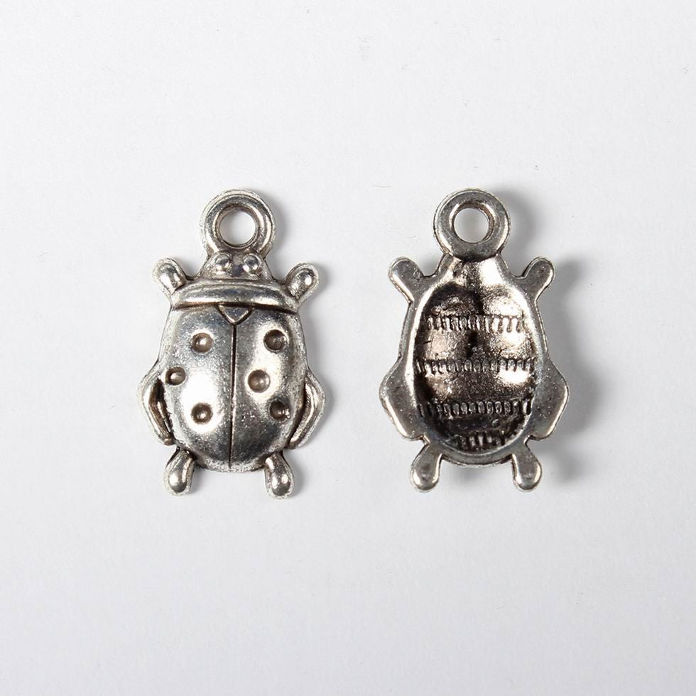 Ladybird Silver Charms