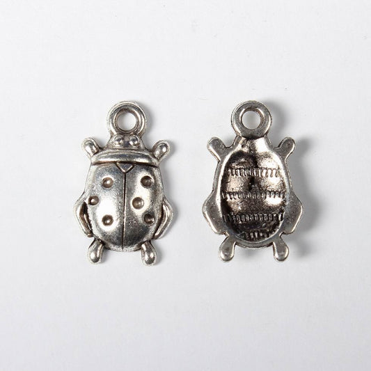 Ladybird Silver Charms