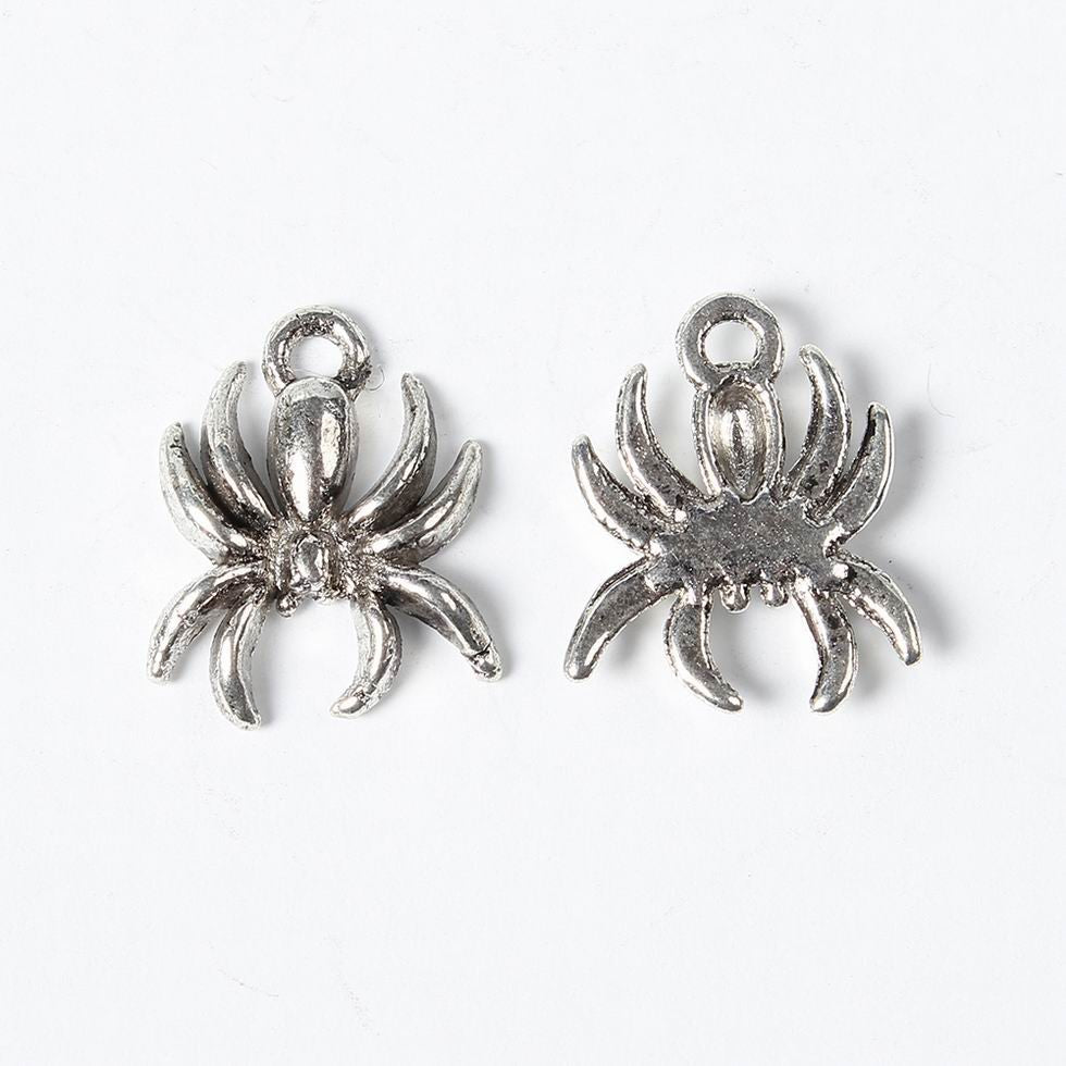 Spider Silver Charms