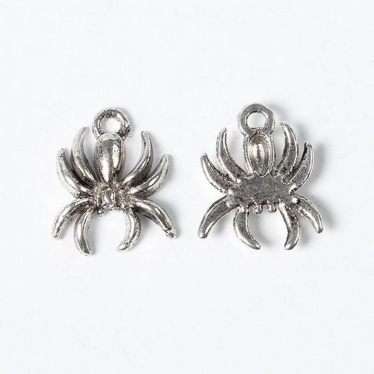 Spider Silver Charms