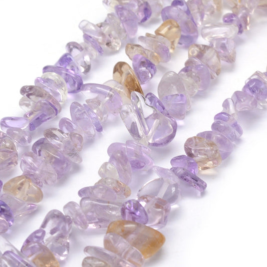 Ametrine Chip Beads