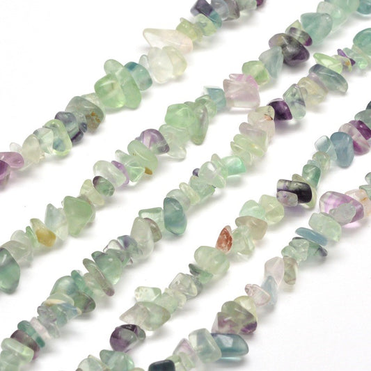 Fluorite Chip Beads