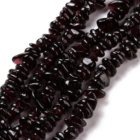 Garnet Chip Beads