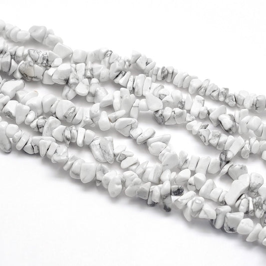 Howlite Chip Beads
